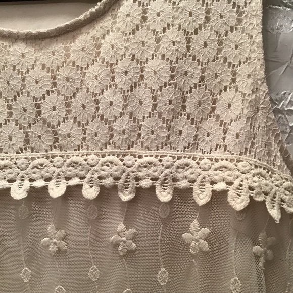 Cato Cream Lace Sleeveless Dress, Size S - Picture 3 of 8